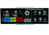 Czarny ekran LCD TN VA Segmenty z czerwonymi kolorami z kodem patrzenia PIN 6 O&amp;#39;Clock