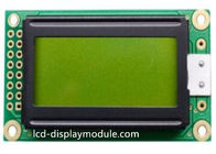 Żółty zielony monokularowy moduł wyświetlacza LCD 8x2 Character 4bit 8bit MPU