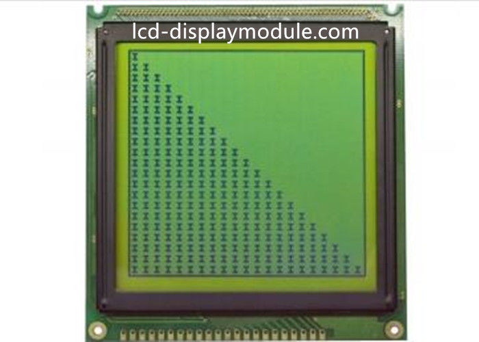 62,69 * 66,69 mm Wyświetlanie modułu wyświetlacza LCD STN z żółtym zielonym podświetleniem 5.0V