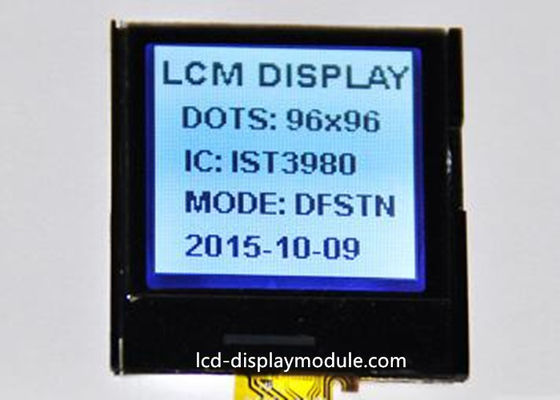 DFSTN Negatywny moduł wyświetlacza LCD 96 x 96 Biała dioda LED 22.135 mm * 22.135 mm Wyświetlanie